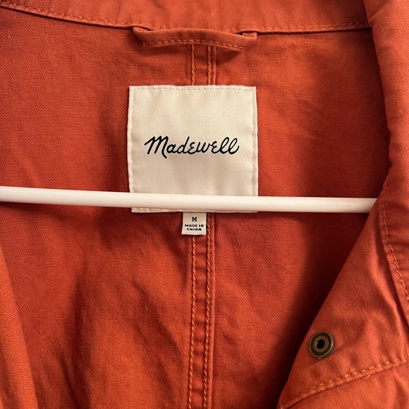 Madewell dispatch military utility jacket in brick/ burnt orange, like new! - Picture 5 of 7